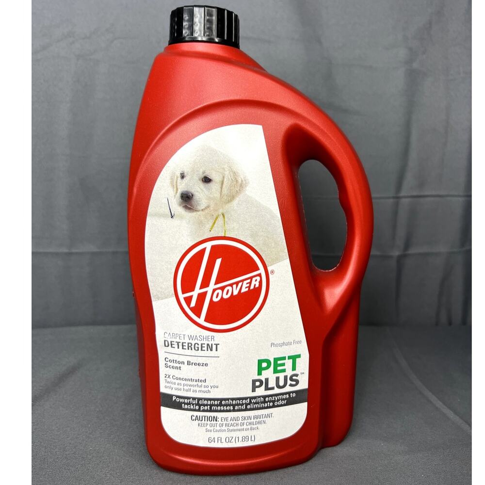 Hoover Pet Plus Carpet Detergent 64oz New Sealed Cotton Breeze Scent